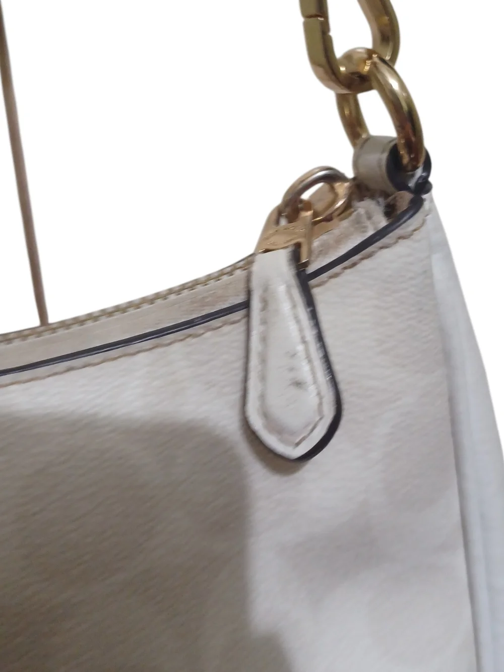 Coach Cream/ White Teri (?) Shoulder Bag
